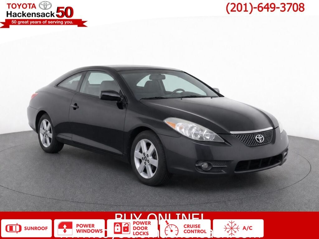 Black 2007 Toyota Camry Solara Coupe 5-Speed Automatic Overdrive