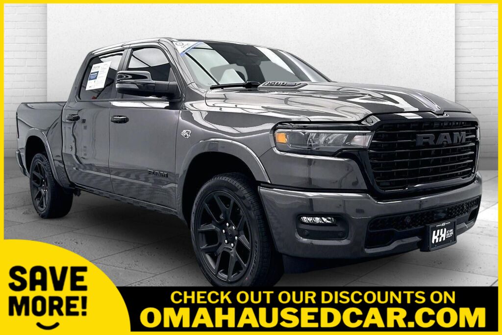 Gray (Granite Crystal Metallic Clearcoat) 2026 RAM 1500 Pickup Truck Four-Wheel Drive 8-Speed Automatic