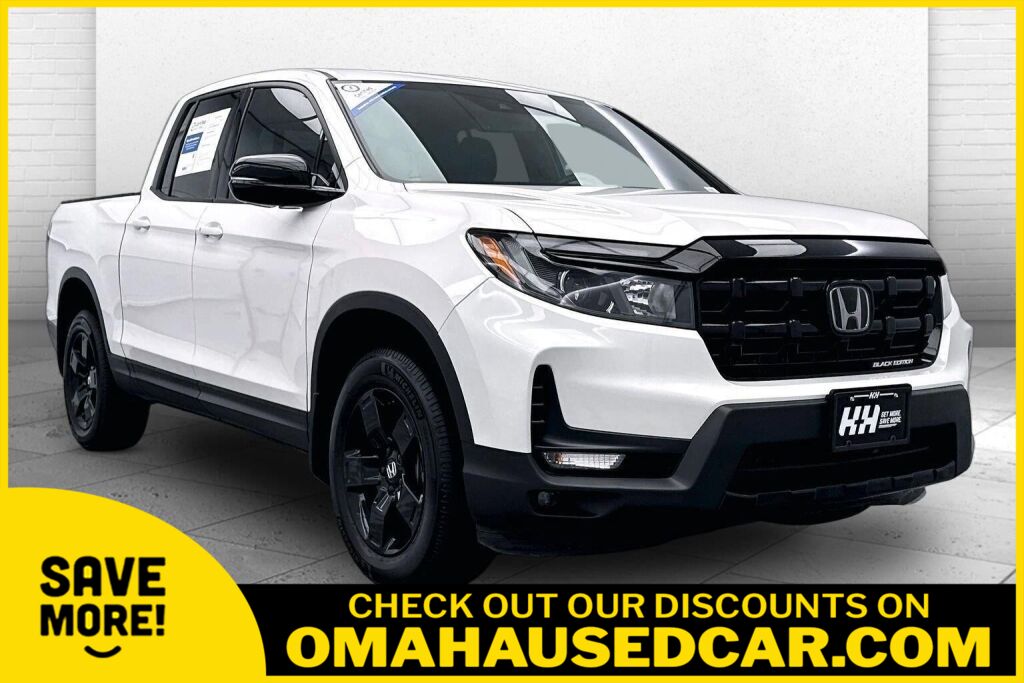 Platinum White Pearl 2024 Honda Ridgeline Pickup Truck All-Wheel Drive Automatic