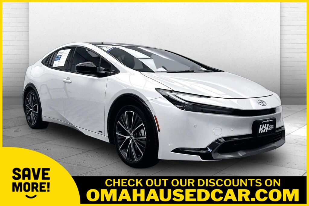 White (Wind Chill Pearl) 2025 Toyota Prius Hatchback All-Wheel Drive Continuously Variable Transmission