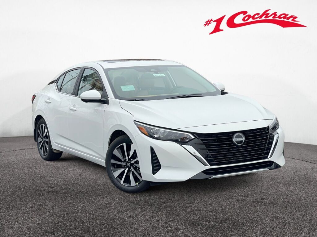 Aspen White Tricoat 2025 Nissan Sentra SV FWD Sedan Front-Wheel Drive Continuously Variable Transmission