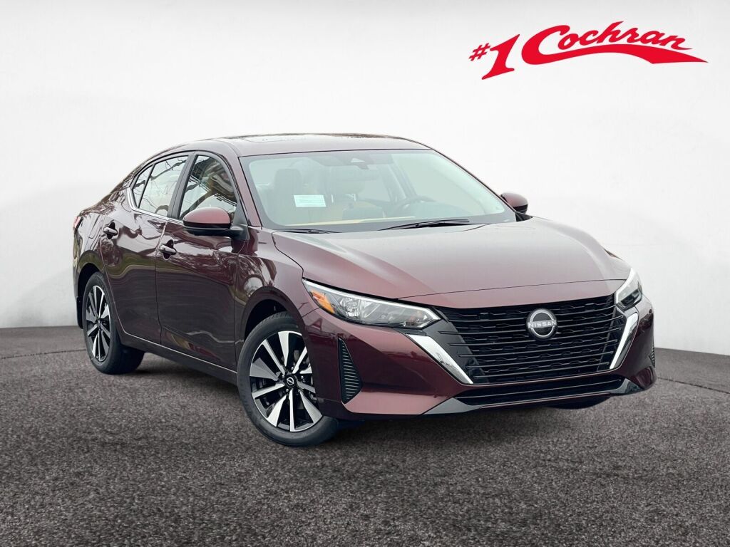 Rosewood Metallic 2025 Nissan Sentra SV FWD Sedan Front-Wheel Drive Continuously Variable Transmission