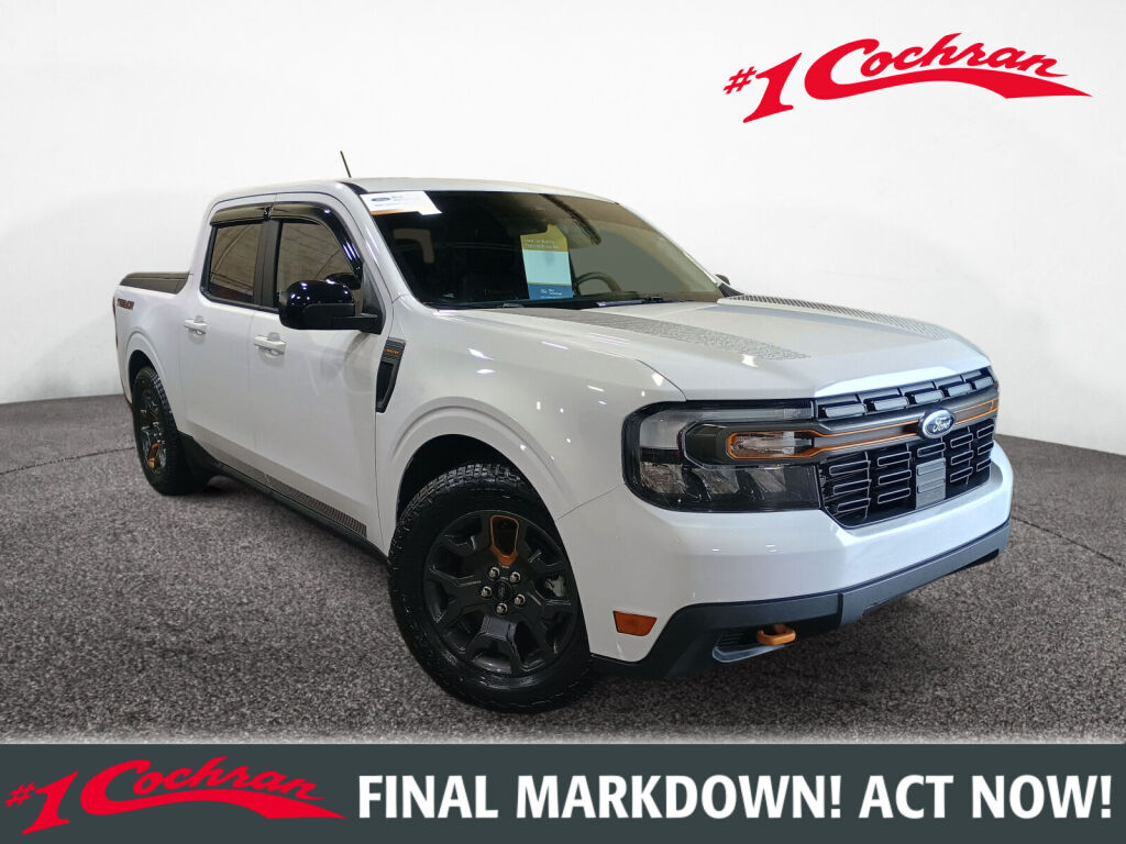 Oxford White 2024 Ford Maverick Lariat SuperCrew AWD Pickup Truck All-Wheel Drive 8-Speed Automatic
