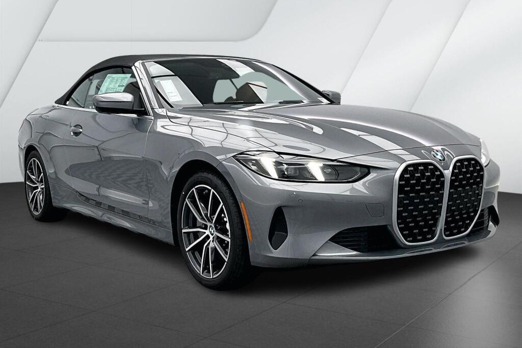Gray (Skyscraper Grey Metallic) 2026 BMW 4 Series 430i Convertible xDrive Convertible All-Wheel Drive Automatic