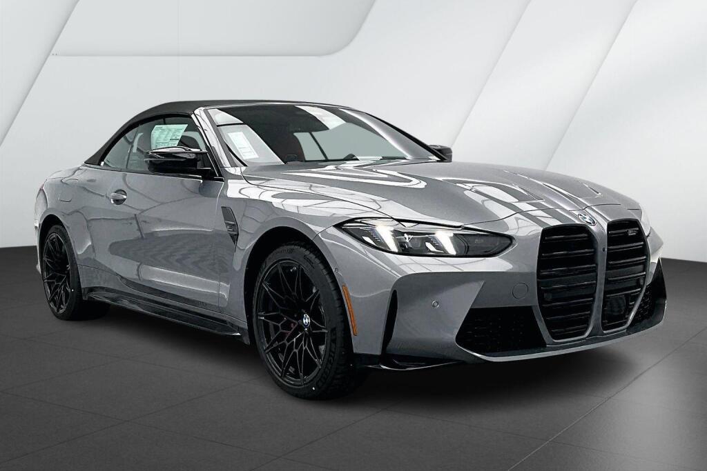 Gray (Skyscraper Grey Metallic) 2026 BMW M4 Competition Convertible xDrive Convertible All-Wheel Drive Automatic