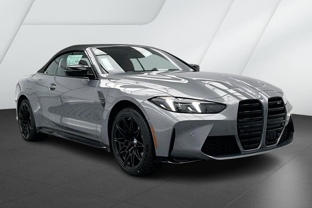Gray (Skyscraper Grey Metallic) 2026 BMW M4 Competition Convertible xDrive Convertible All-Wheel Drive Automatic