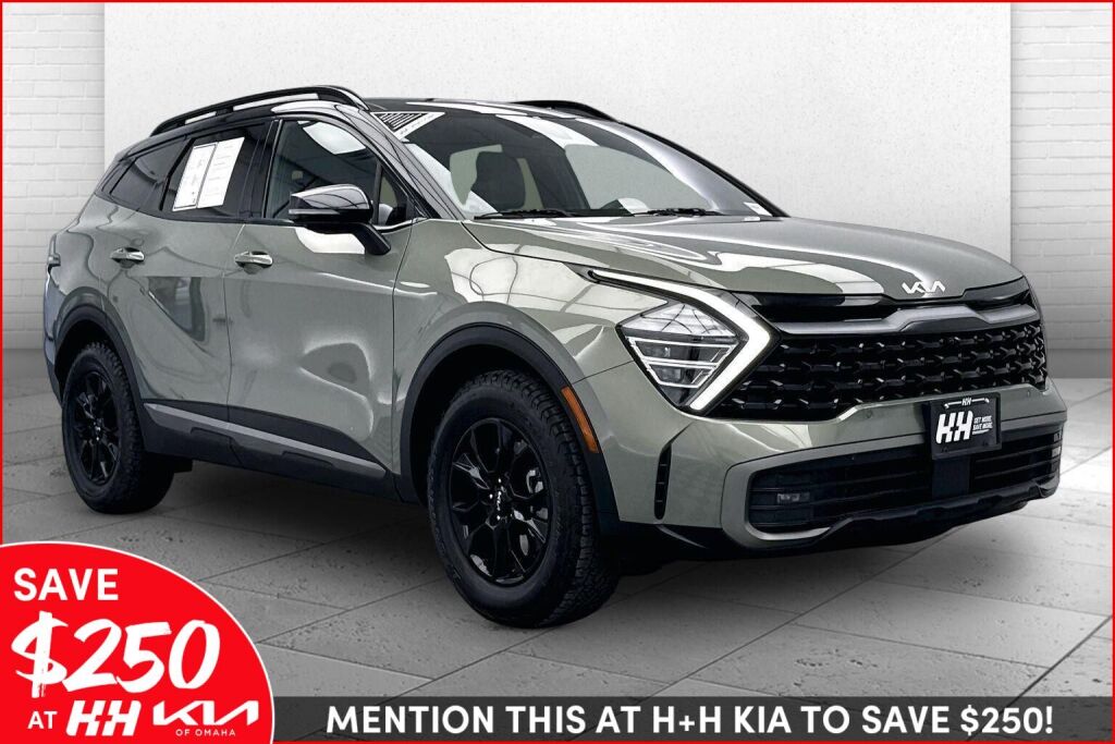 Jungle Green/Ebony Black Roof 2023 Kia Sportage X-Pro Prestige AWD SUV / Crossover All-Wheel Drive Automatic