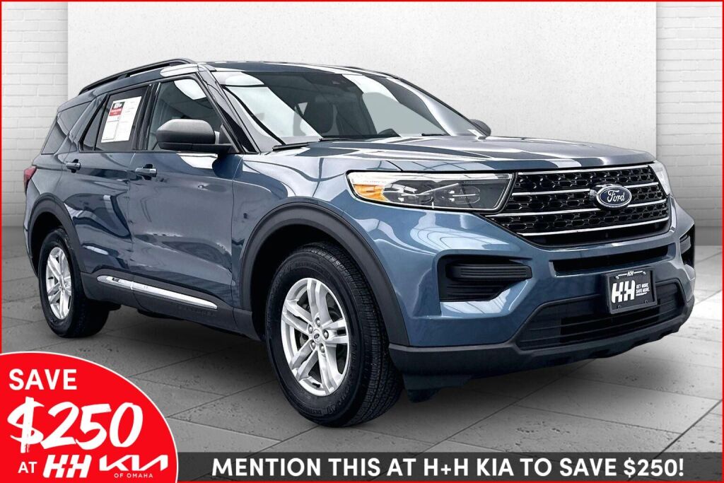 Blue Metallic 2020 Ford Explorer XLT AWD SUV / Crossover All-Wheel Drive Automatic