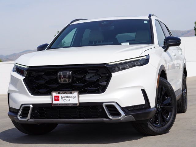 Platinum White Pearl 2023 Honda CR-V Hybrid Sport Touring AWD SUV / Crossover All-Wheel Drive Continuously Variable Transmission