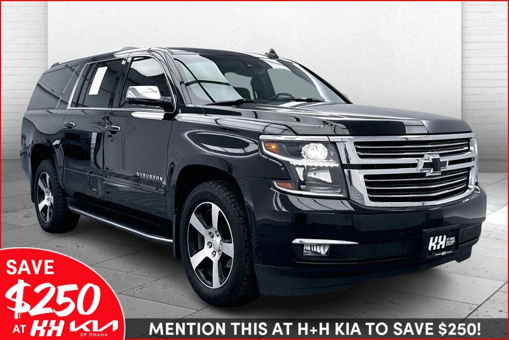 Black 2017 Chevrolet Suburban 1500 Premier 4WD SUV / Crossover Four-Wheel Drive 6-Speed Automatic