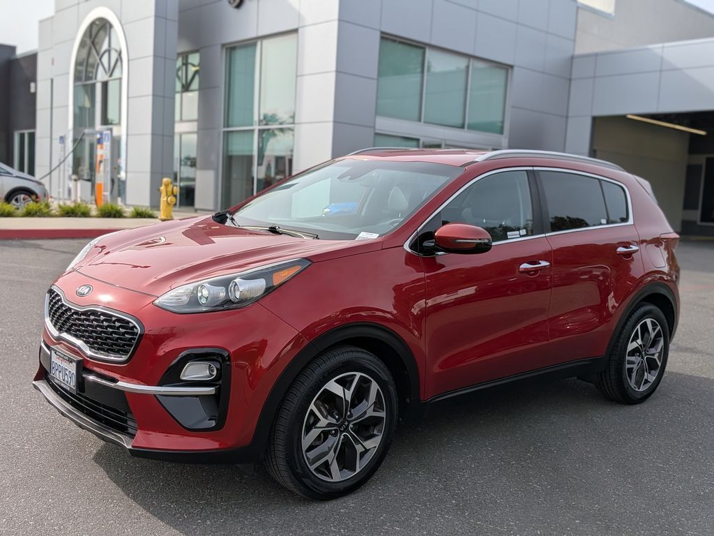 Hyper Red 2020 Kia Sportage EX FWD SUV / Crossover Front-Wheel Drive 6-Speed Automatic Overdrive