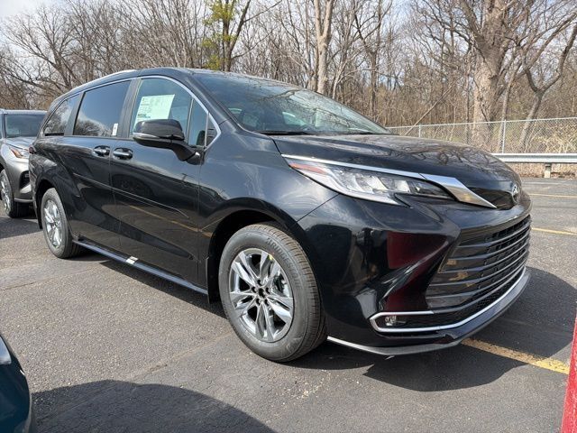 Midnight Black Metallic 2026 Toyota Sienna Limited 7-Passenger AWD Minivan All-Wheel Drive Continuously Variable Transmission