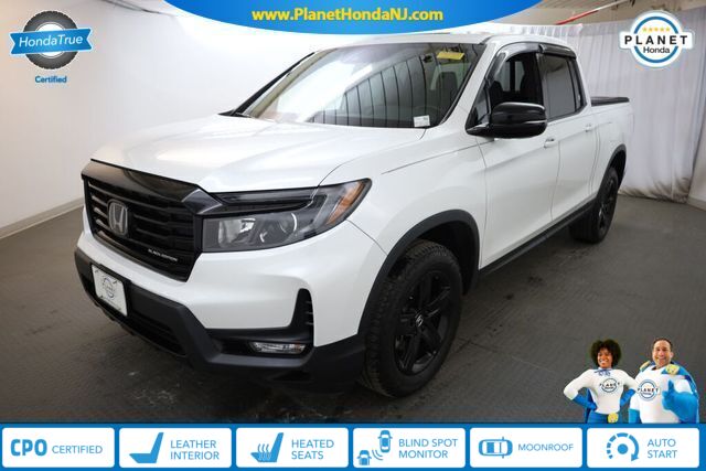 Platinum White Pearl 2023 Honda Ridgeline Black Edition AWD Pickup Truck All-Wheel Drive 9-Speed Automatic