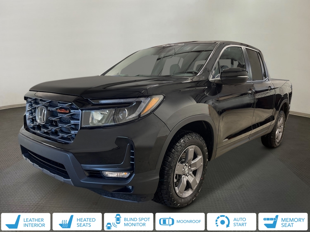 Crystal Black Pearl 2026 Honda Ridgeline TrailSport AWD Pickup Truck All-Wheel Drive 9-Speed Automatic