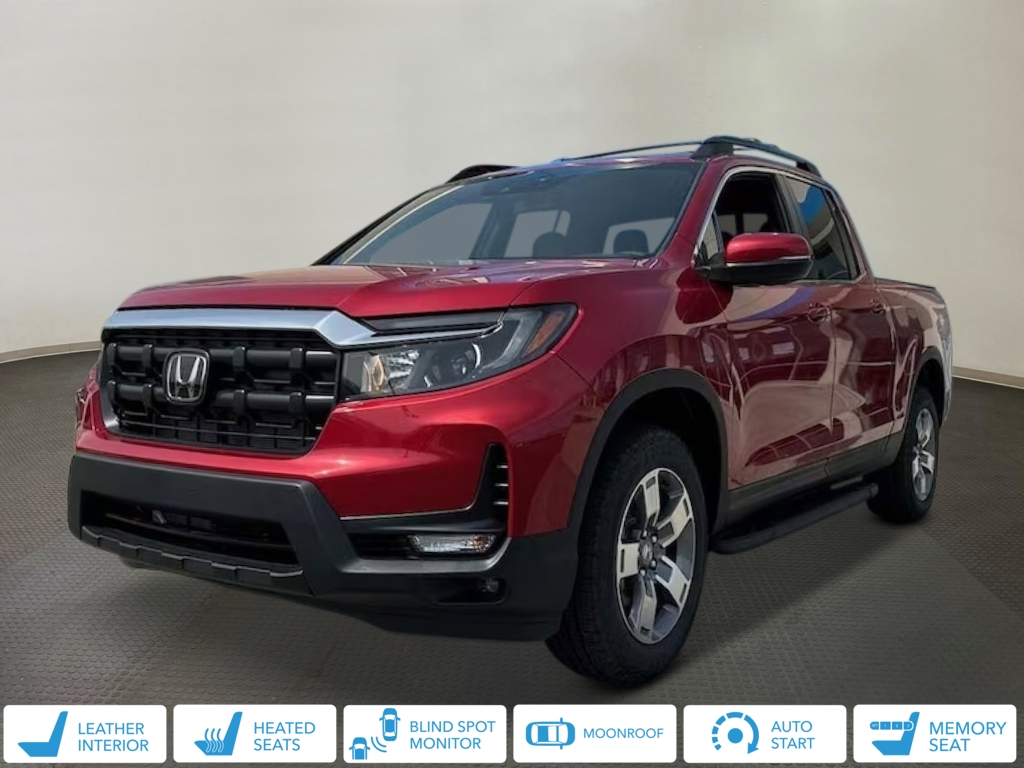 Radiant Red Metallic II 2026 Honda Ridgeline RTL AWD Pickup Truck All-Wheel Drive 9-Speed Automatic