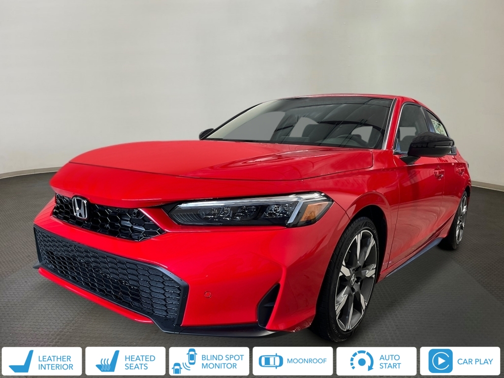 Rallye Red 2026 Honda Civic Hybrid Sport Touring Hatchback FWD Hatchback Front-Wheel Drive Continuously Variable Transmission