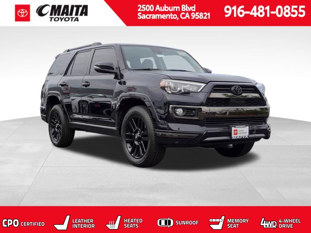 Midnight Black Metallic 2020 Toyota 4Runner Nightshade 4WD SUV / Crossover All-Wheel Drive 5-Speed Automatic Overdrive
