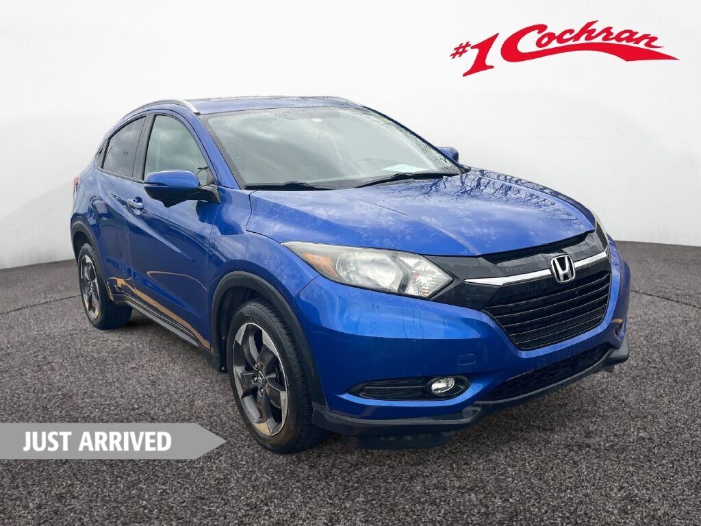Aegean Blue Metallic 2018 Honda HR-V EX-L AWD with Navigation SUV / Crossover All-Wheel Drive Continuously Variable Transmission