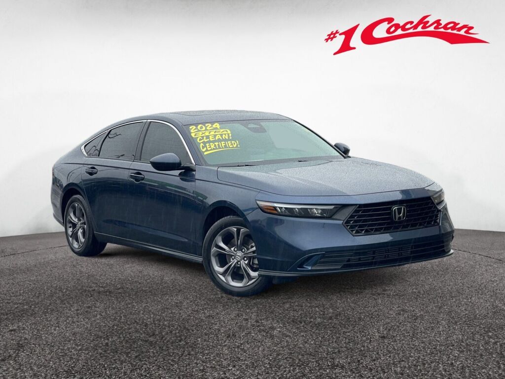 Canyon River Blue Metallic 2024 Honda Accord EX FWD Sedan Front-Wheel Drive Continuously Variable Transmission