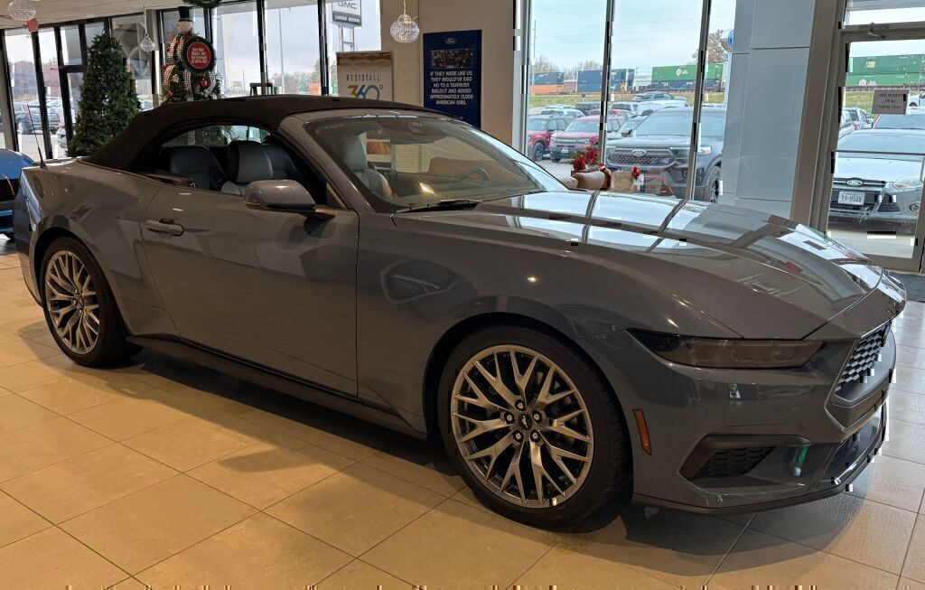 Vapor Blue Metallic 2025 Ford Mustang EcoBoost Premium Convertible RWD Convertible Rear-Wheel Drive Automatic