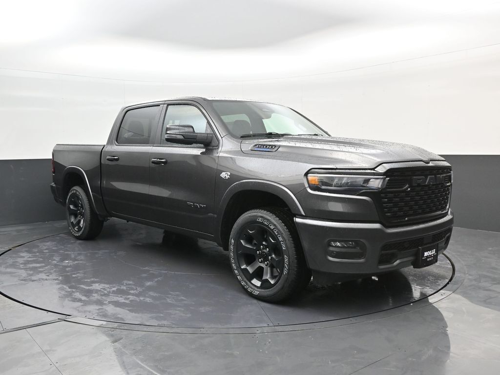 Gray (Granite Crystal Metallic Clearcoat) 2026 RAM 1500 Big Horn Crew Cab 4WD Pickup Truck Four-Wheel Drive 8-Speed Automatic