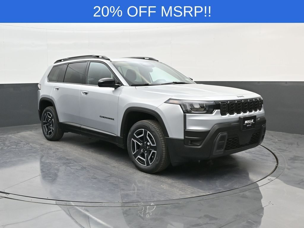 Silver Zynith Clearcoat 2026 Jeep Cherokee Laredo 4WD SUV / Crossover Four-Wheel Drive Continuously Variable Transmission