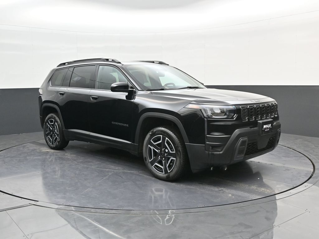 Diamond Black Crystal Pearlcoat 2026 Jeep Cherokee Laredo 4WD SUV / Crossover Four-Wheel Drive Continuously Variable Transmission