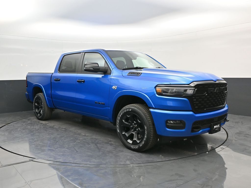 Hydro Blue Pearlcoat 2026 RAM 1500 Big Horn Crew Cab 4WD Pickup Truck Four-Wheel Drive 8-Speed Automatic