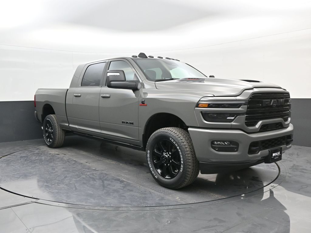 Ceramic Gray Clearcoat 2026 RAM 2500 Laramie Mega Cab 4WD Pickup Truck Four-Wheel Drive 8-Speed Automatic