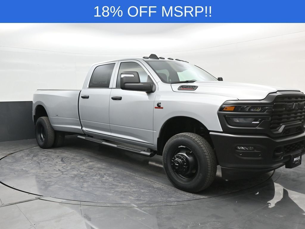 Silver Zynith 2026 RAM 3500 Tradesman Crew Cab LB DRW 4WD Pickup Truck Four-Wheel Drive 8-Speed Automatic