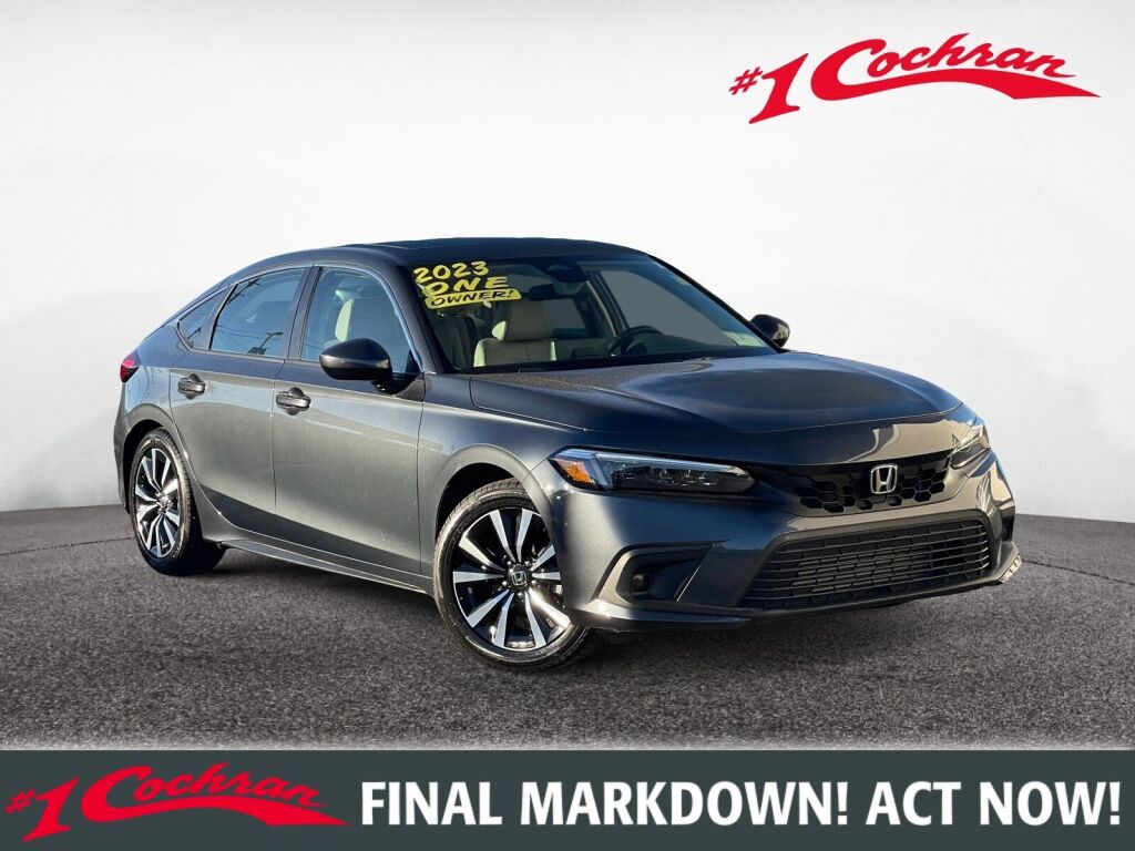 Meteorite Gray Metallic 2023 Honda Civic Hatchback EX-L FWD Hatchback Front-Wheel Drive Continuously Variable Transmission