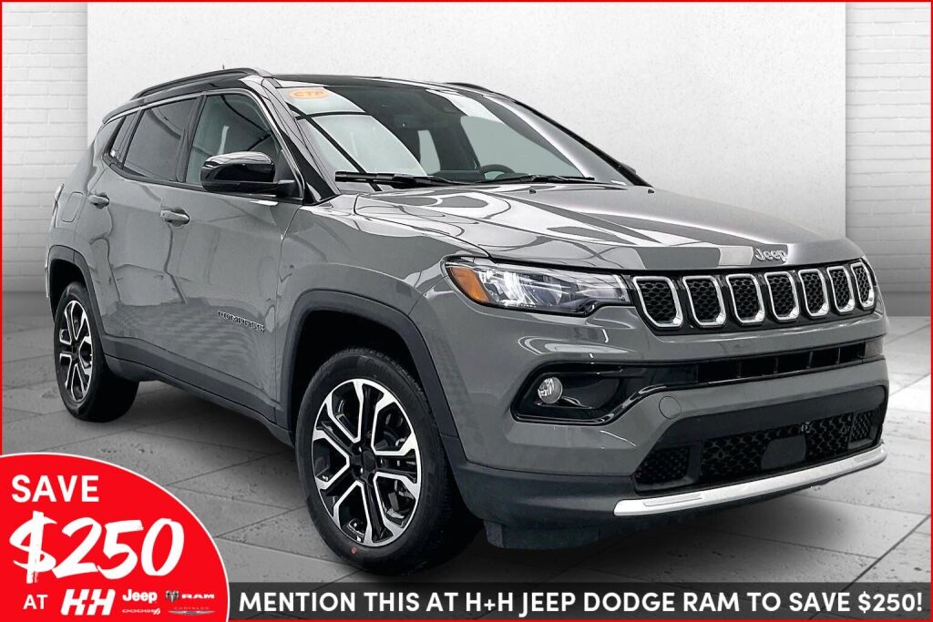 Sting-Gray Clearcoat 2024 Jeep Compass Limited 4WD SUV / Crossover Four-Wheel Drive 8-Speed Automatic