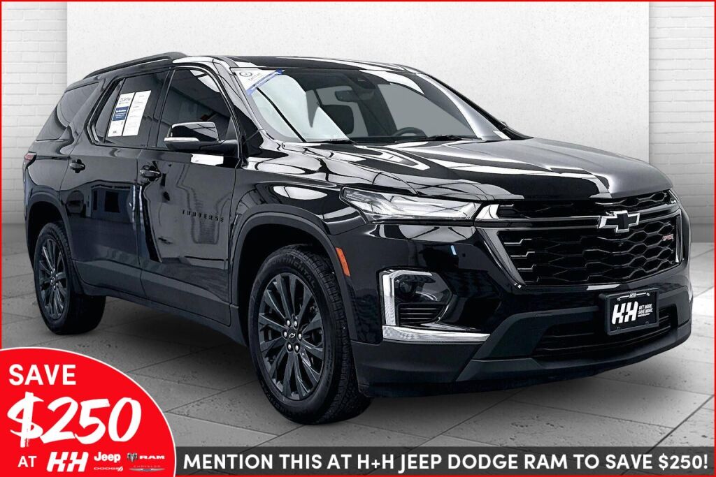 Mosaic Black Metallic 2023 Chevrolet Traverse RS AWD SUV / Crossover Four-Wheel Drive 9-Speed Automatic