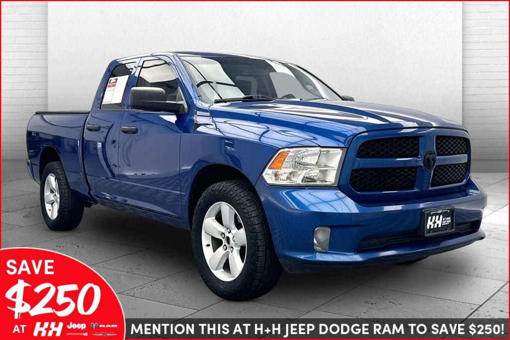 Blue Streak Pearlcoat 2015 RAM 1500 Express Quad Cab 4WD Pickup Truck Four-Wheel Drive 8-Speed Automatic