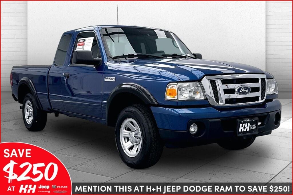 Vista Blue Metallic 2011 Ford Ranger XLT SuperCab 4-Door Pickup Truck 4X2 Automatic