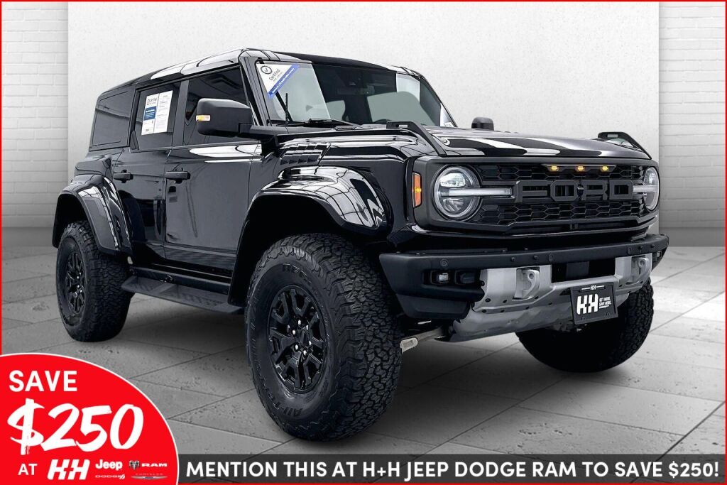 Shadow Black 2024 Ford Bronco Raptor 4WD SUV / Crossover Four-Wheel Drive Automatic