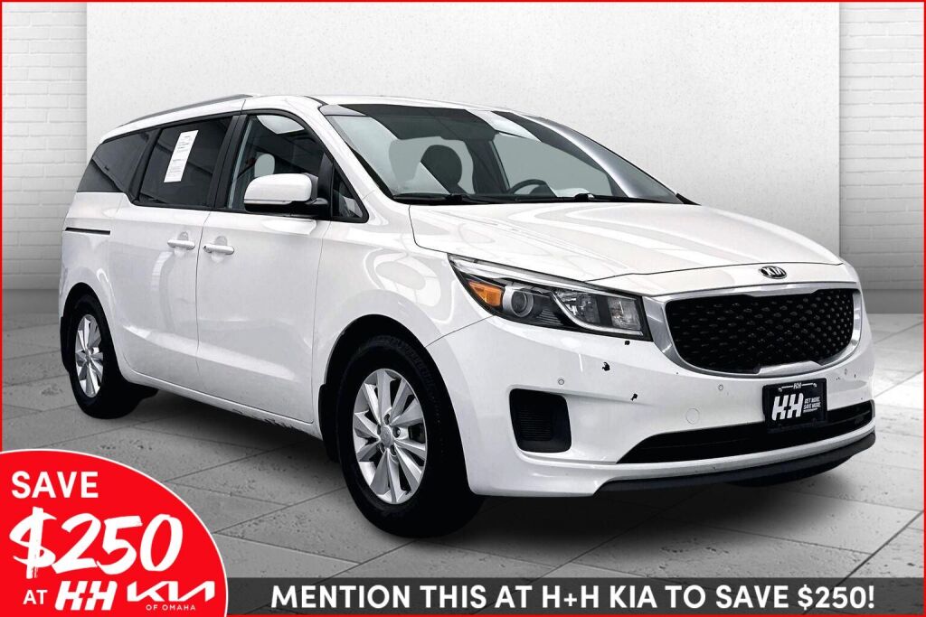 Clear White 2017 Kia Sedona LX Minivan Front-Wheel Drive Automatic