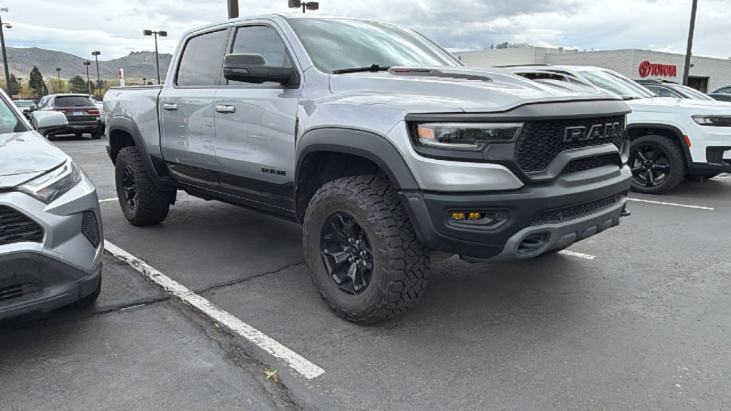 Billet Silver Metallic Clearcoat 2021 RAM 1500 TRX Crew Cab 4WD Pickup Truck All-Wheel Drive 8-Speed Automatic