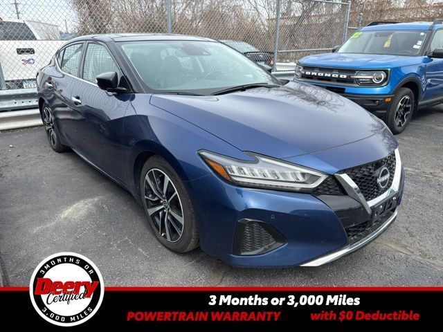 Deep Blue Pearl 2023 Nissan Maxima SL FWD Sedan Continuously Variable Transmission