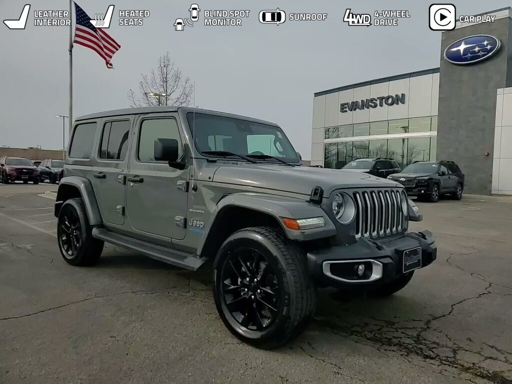 Sting-Gray Clearcoat 2021 Jeep Wrangler 4xe Sahara 4WD SUV / Crossover Four-Wheel Drive 8-Speed Automatic