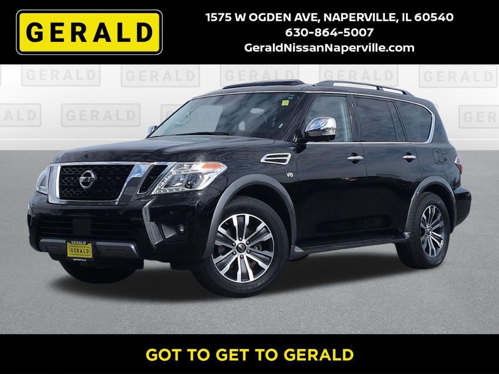 Super Black 2020 Nissan Armada SL 4WD SUV / Crossover Four-Wheel Drive 7-Speed Automatic