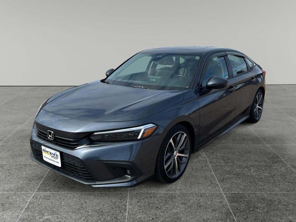 Meteorite Gray Metallic 2023 Honda Civic Touring FWD Sedan Front-Wheel Drive Continuously Variable Transmission