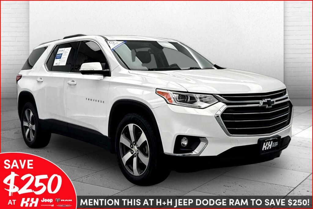 Summit White 2018 Chevrolet Traverse LT Leather AWD SUV / Crossover Four-Wheel Drive 9-Speed Automatic