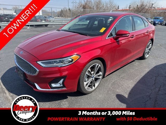 Rapid Red Metallic Tinted Clearcoat 2020 Ford Fusion Titanium FWD Sedan Front-Wheel Drive 6-Speed Automatic