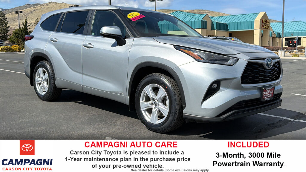 Celestial Silver 2023 Toyota Highlander Hybrid LE AWD SUV / Crossover All-Wheel Drive Continuously Variable Transmission