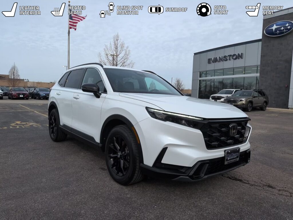 White 2024 Honda CR-V Hybrid Sport-L AWD SUV / Crossover All-Wheel Drive Continuously Variable Transmission