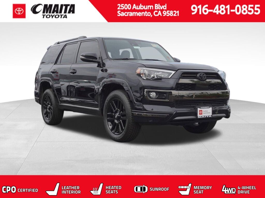 Midnight Black Metallic 2020 Toyota 4Runner Nightshade 4WD SUV / Crossover All-Wheel Drive 5-Speed Automatic Overdrive