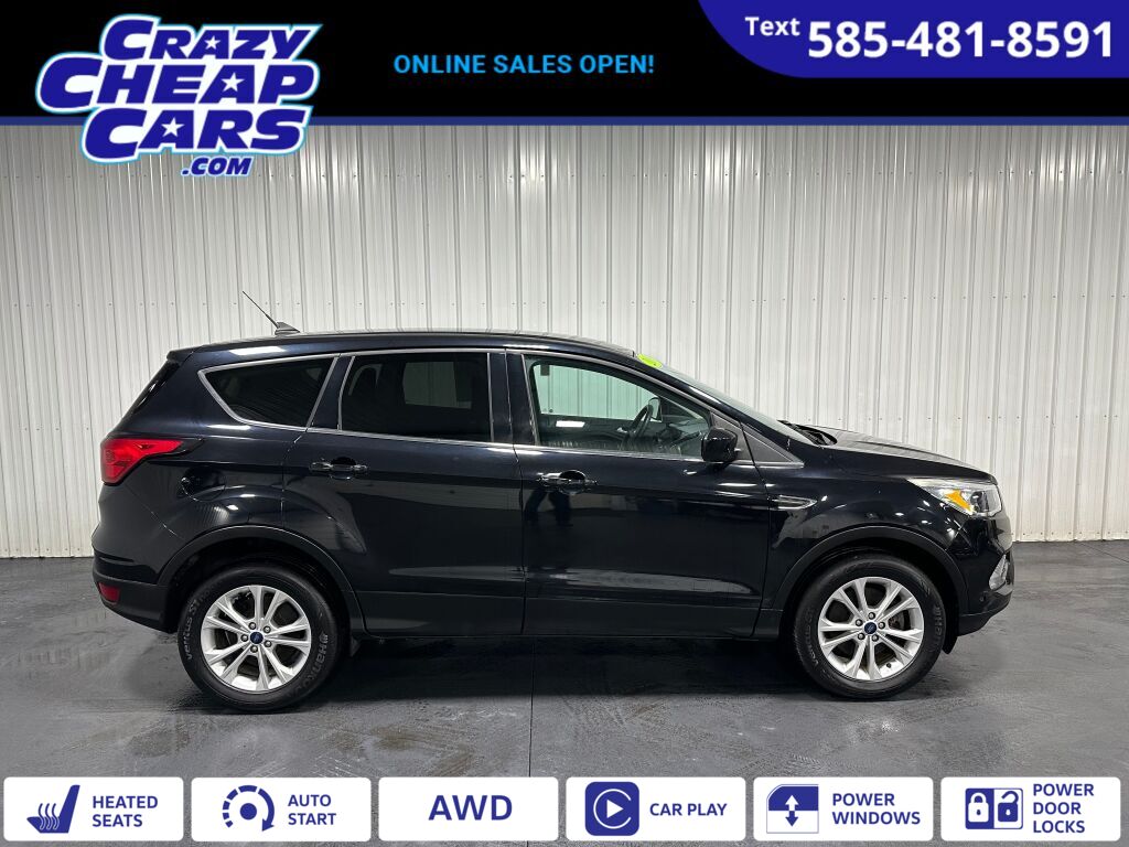 Black 2019 Ford Escape SE AWD SUV / Crossover All-Wheel Drive 6-Speed Automatic