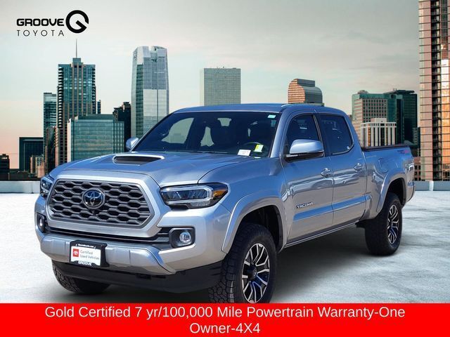 Celestial Silver Metallic 2023 Toyota Tacoma TRD Sport Double Cab LB 4WD Pickup Truck Four-Wheel Drive 6-Speed Automatic