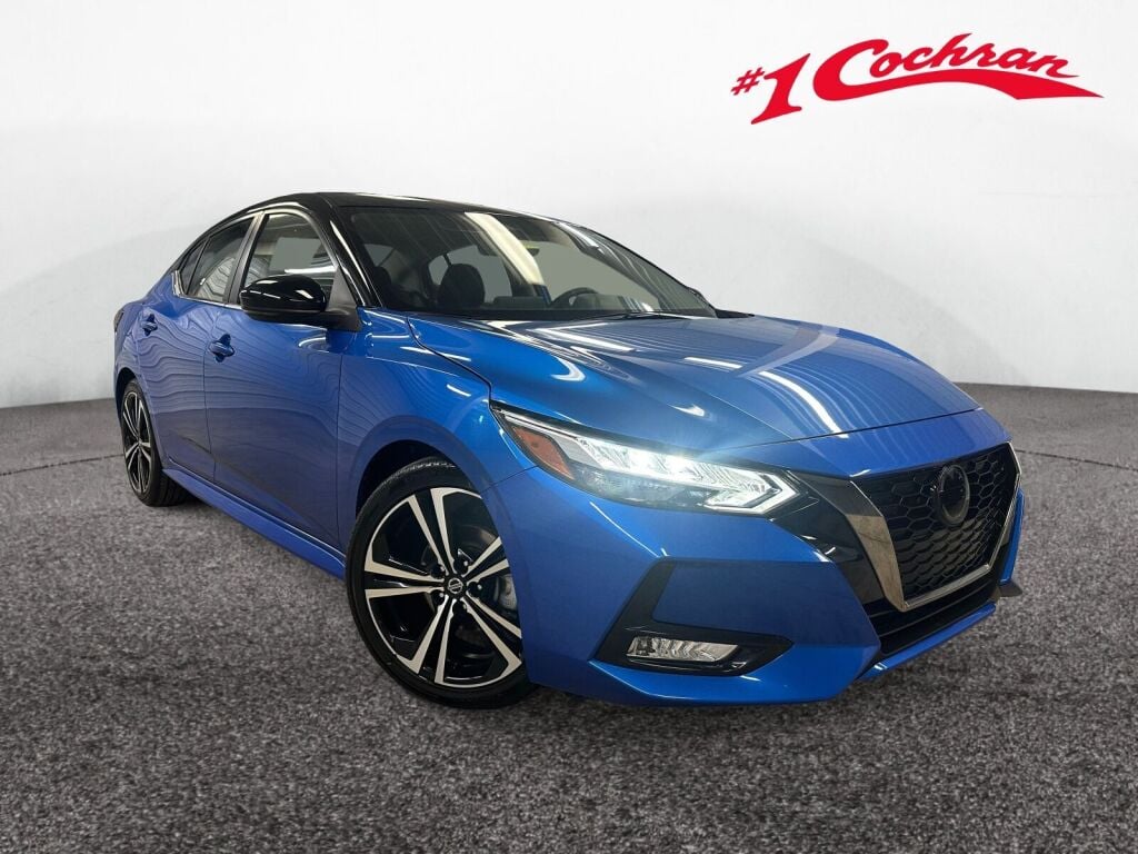 Electric Blue Metallic/Super Black 2023 Nissan Sentra SR FWD Sedan Front-Wheel Drive Continuously Variable Transmission